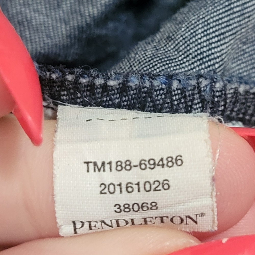 Pendleton Chambray Button Down Shirt - image 4